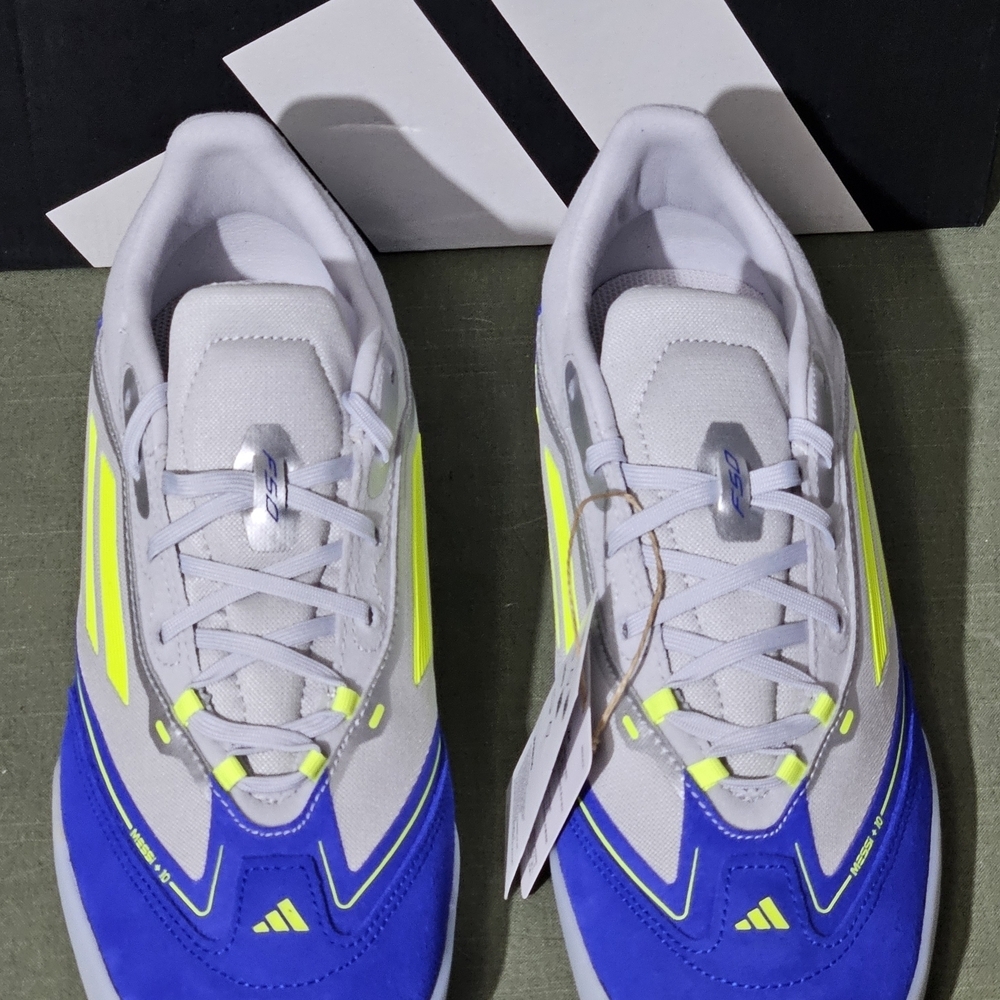 Adidas Men's Blue and Gray Sneakers - Picture 6 of 11